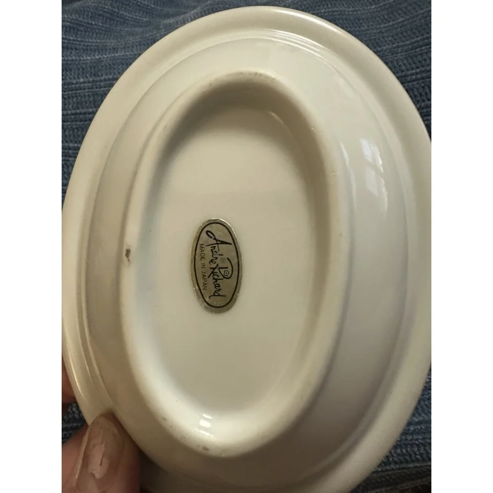 VINTAGE Andre Richard Regal Gold Ceramic Soap Dish Japan 5.75